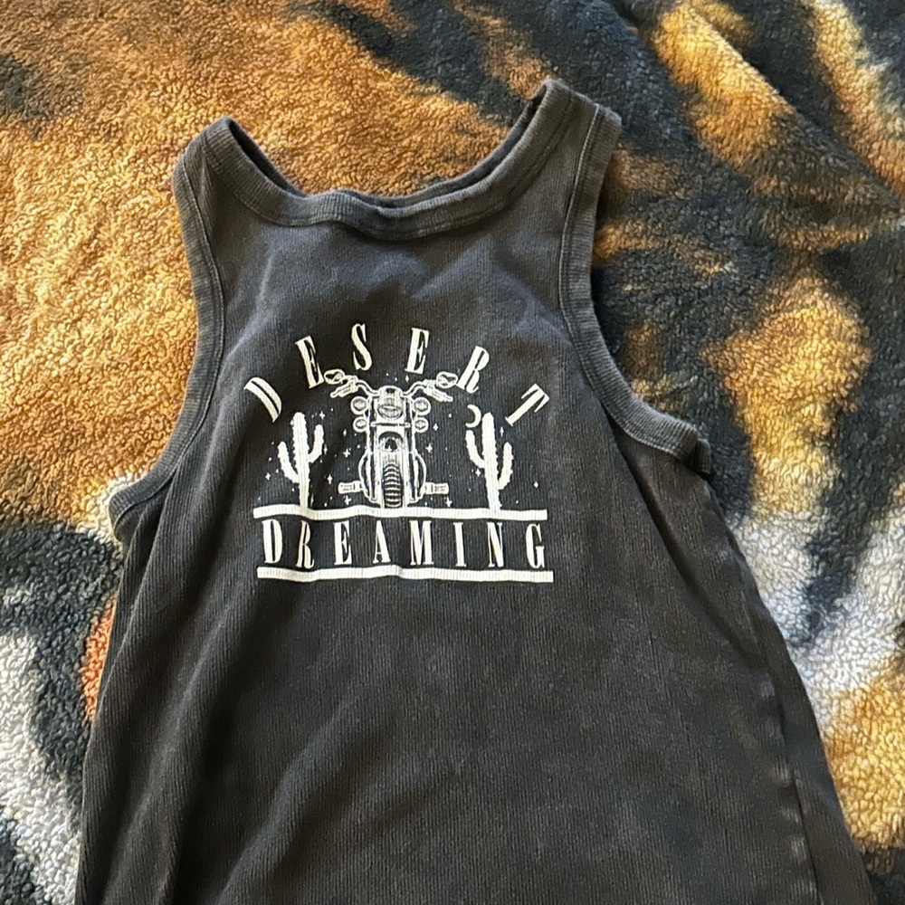 Desert Dreaming Kids Tank Top - Charcoal